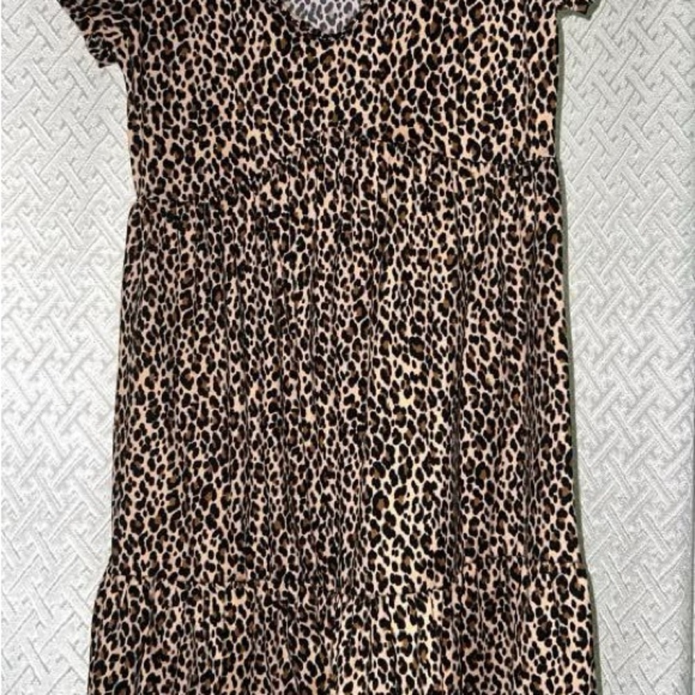 Francesca’s Leopard Print Dress SMALL